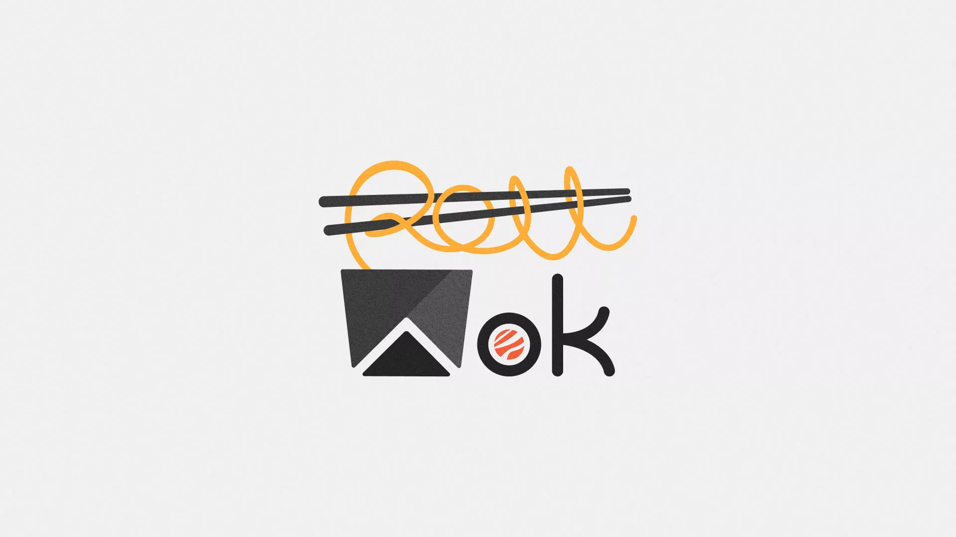 Разработка логотипа в Пересвете для суши-бара «Roll Wok Club» Разработка логотипа в Пересвете для суши-бара «Roll Wok Club»